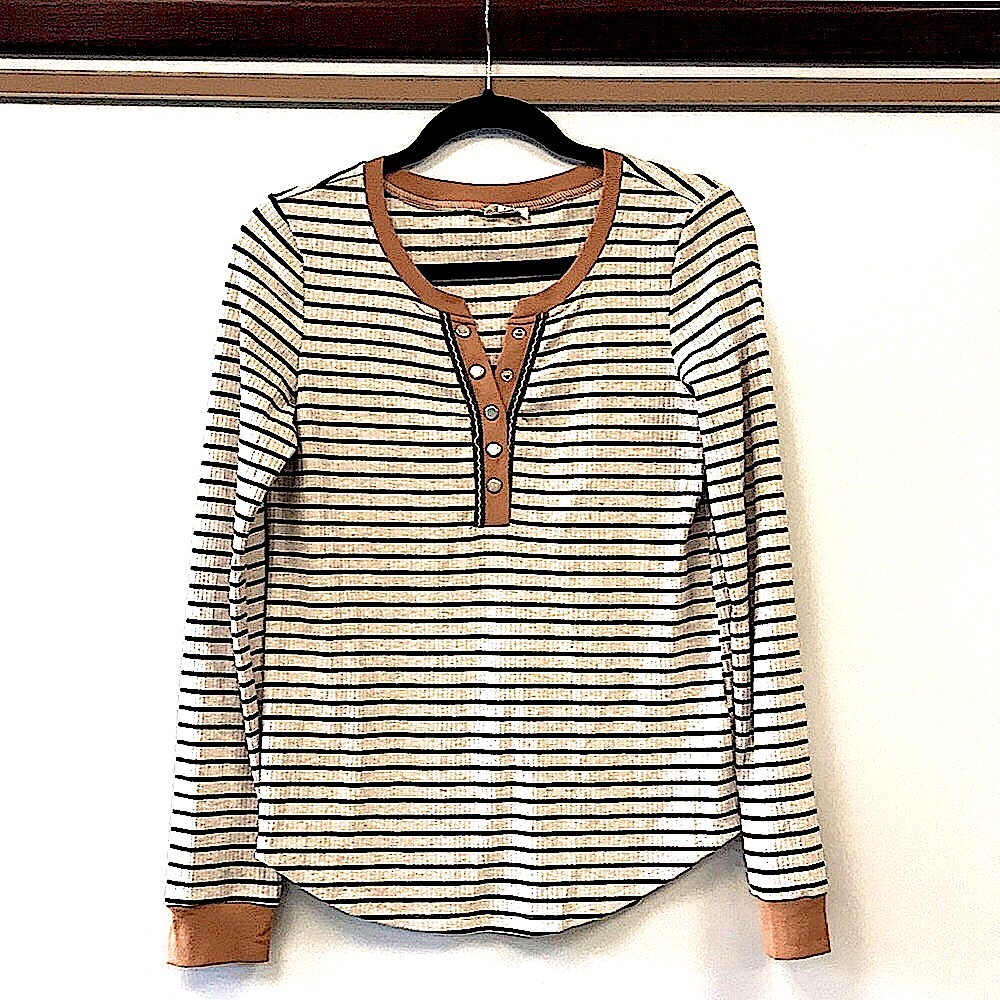 Snap front Henley